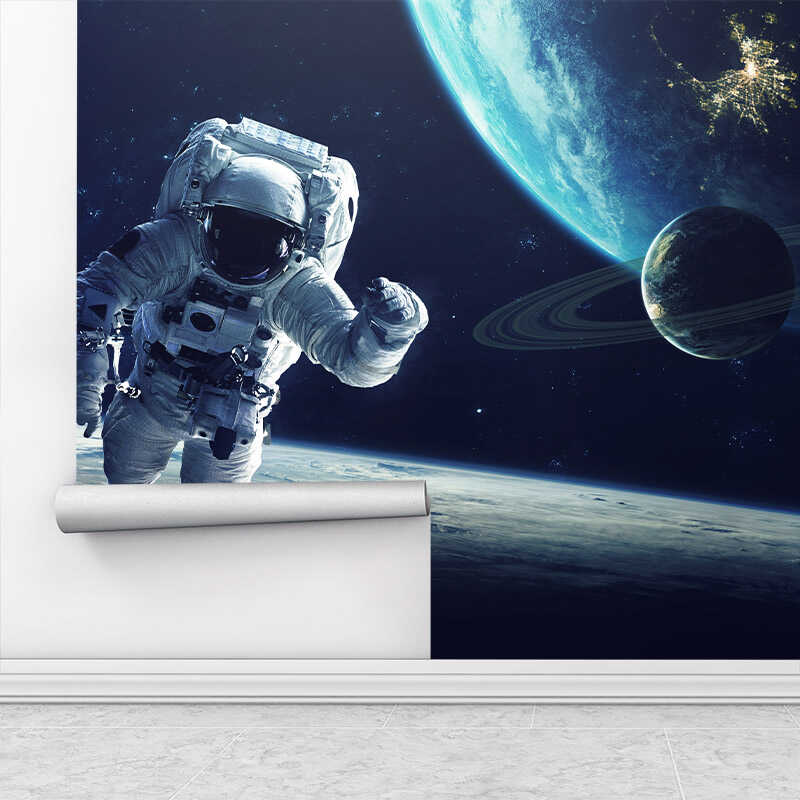 Astronauta y planetas